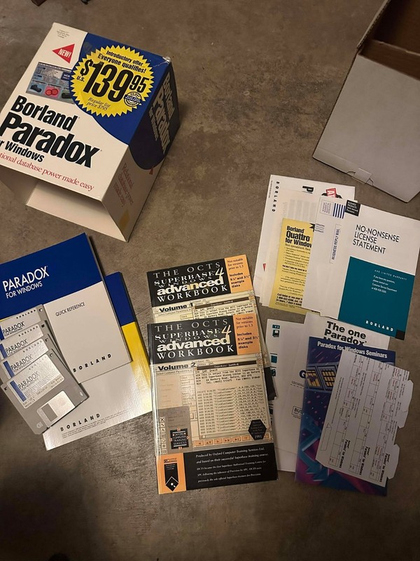 Borland Paradox For Windows 3.1 Version 1.0 NOS gallery