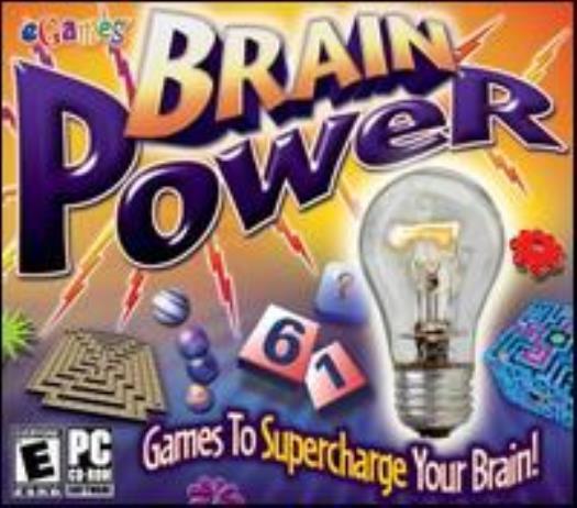 Brain Power PC CD solve challenges cognitive mind puzzles think collection game!