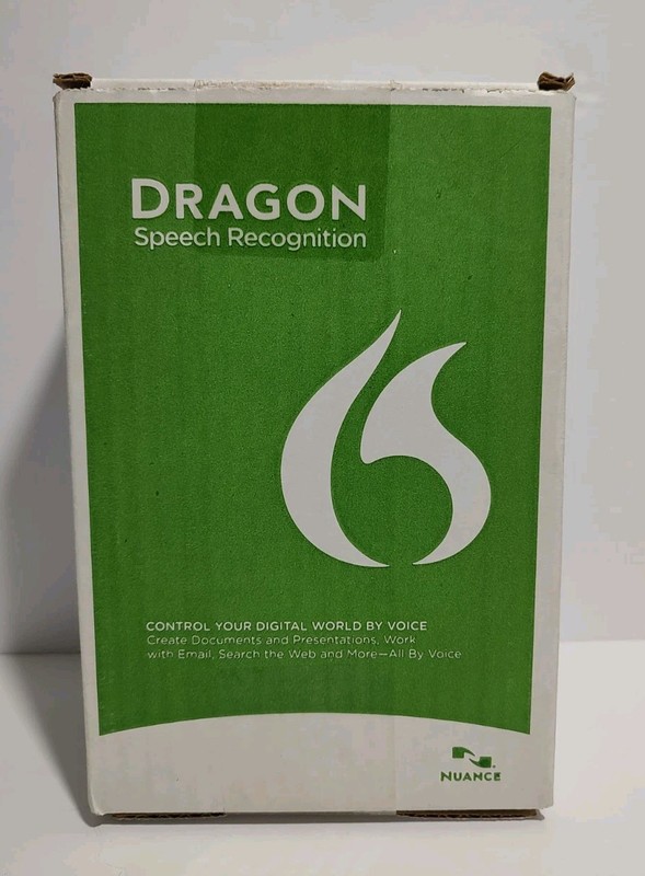 Nuance Dragon NaturallySpeaking 13 software w/ Headset – New Retail Box