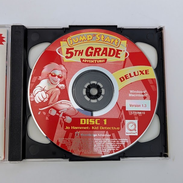 JumpStart 5th Grade Adventures Deluxe PC CD-ROM 2 Disc Set Ages 9-11 gallery