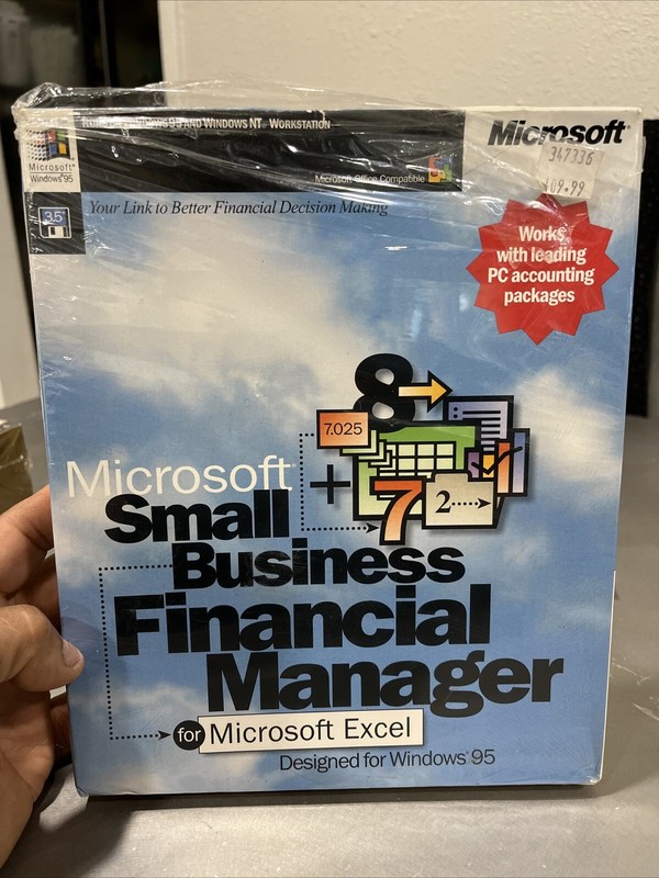 Microsoft Small Business Financial Manager Designed For Windows 95 3.5 Floppy Di