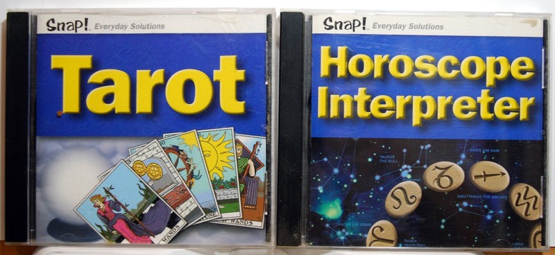 Lot of 2 – Snap! Tarot and Horoscope Interpreter PC Software – Win 95