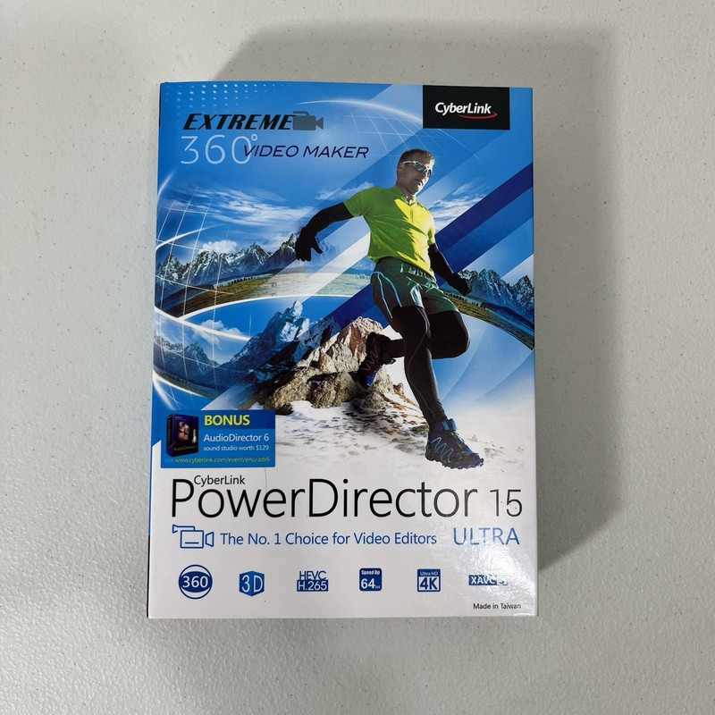 CyberLink PowerDirector Ultra 15 CD Software Complete With Code Ultra HD 4K gallery