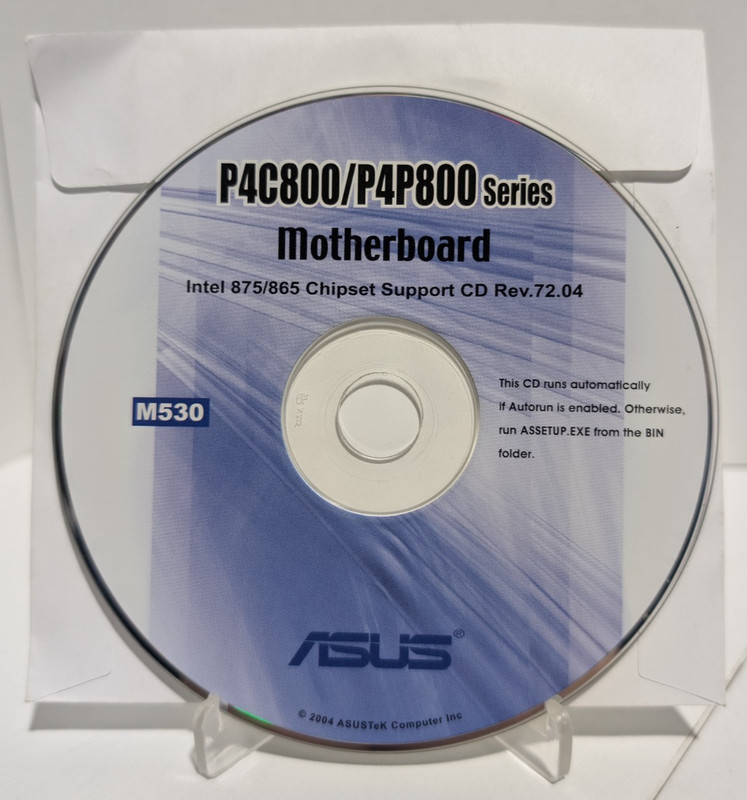 ASUS P4C800/P4P800 Series Motherboard 875/865 Chipset Series Support CD M530