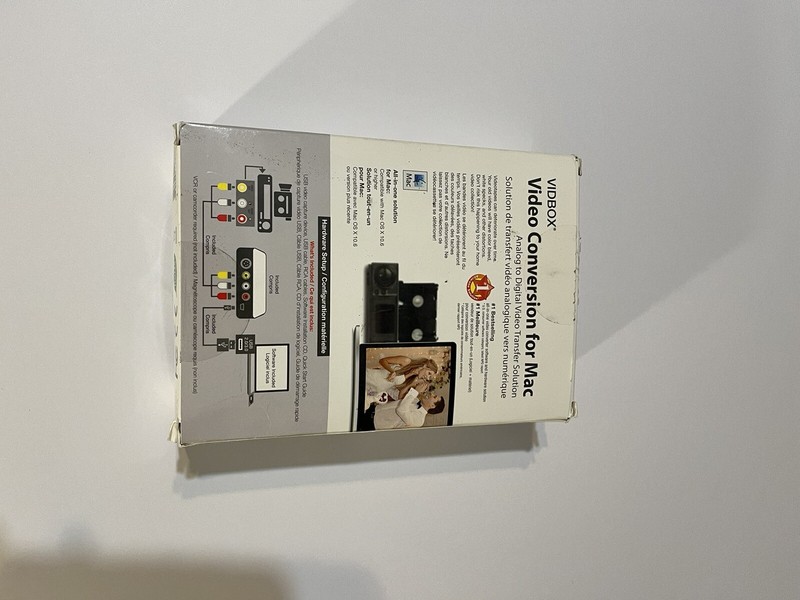VIDBOX Video Conversion For Mac Analog to Digital Transfer VHS Cables Open Box gallery