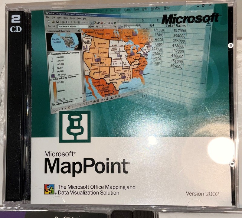Microsoft Mappoint version 2002 + Master Maps + Precision Mapping - 3 preowned gallery