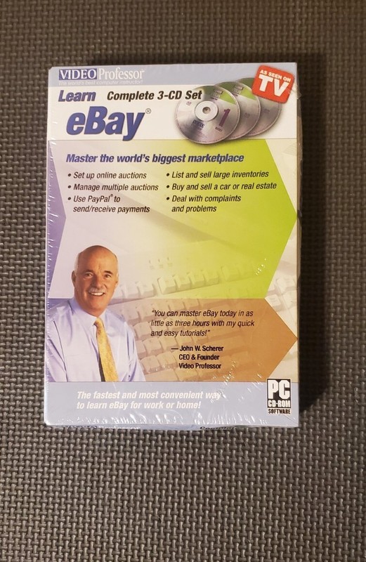 NEW Video Professor Learn How to Buy & Sell on EBAY Complete 3-CD Set 2007