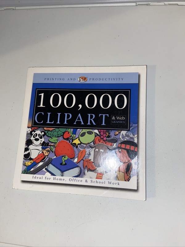 100,00 CLIP ART & WEB GRAPHICS – PC CD – EXCELLENT