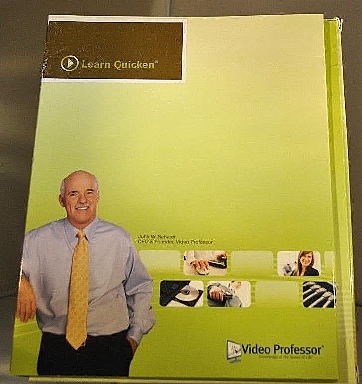 VIDEO PROFESSOR LEARN QUICKEN 3 CD SET 2008 BONUS CD ANYTIME ORGANIZER