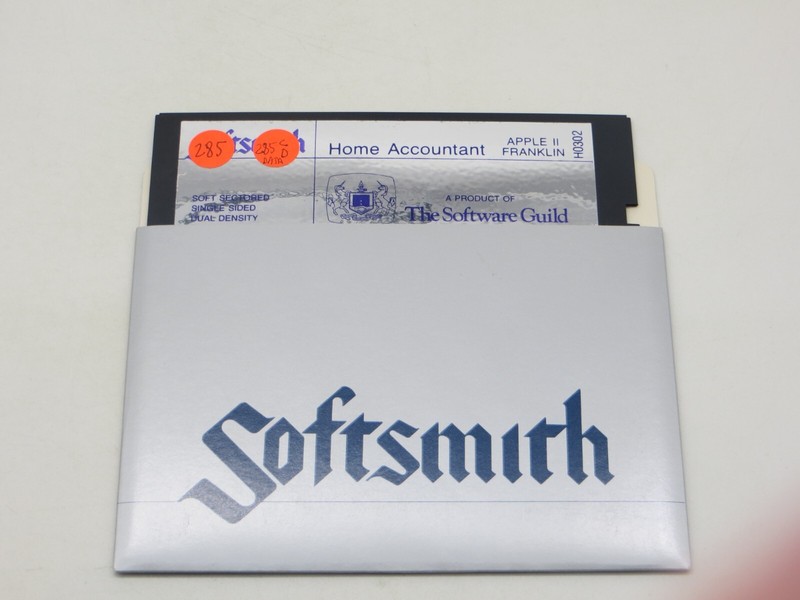 HOME ACCOUNTANT Apple II Franklin 5.25" Floppy Disk H0302 computer disc gallery