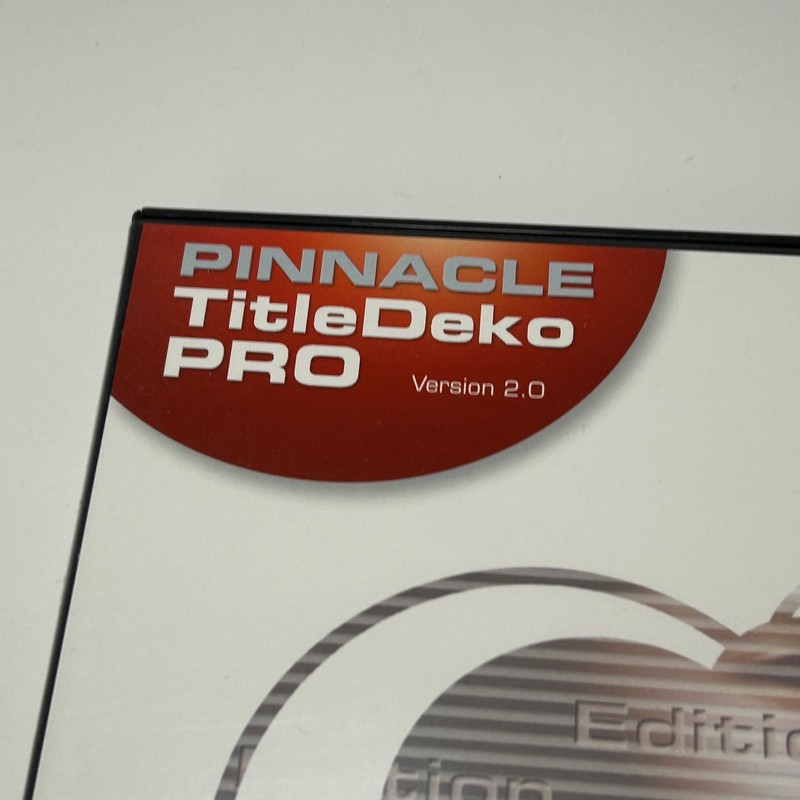 Pinnacle TitleDeko Pro v2.0 Windows 2000 XP CD-ROM Titling for Digital Video gallery