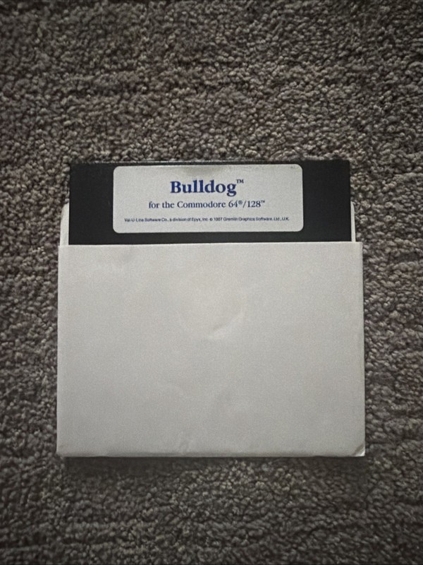 Bulldog Commodore 64/128 C64 Game on 5.25″ disk Untested