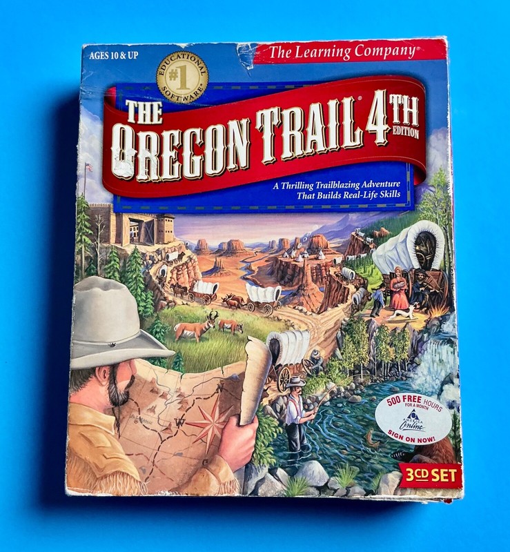 The Oregon Trail 4th Edition 3 CD Set The Learning Company 1999