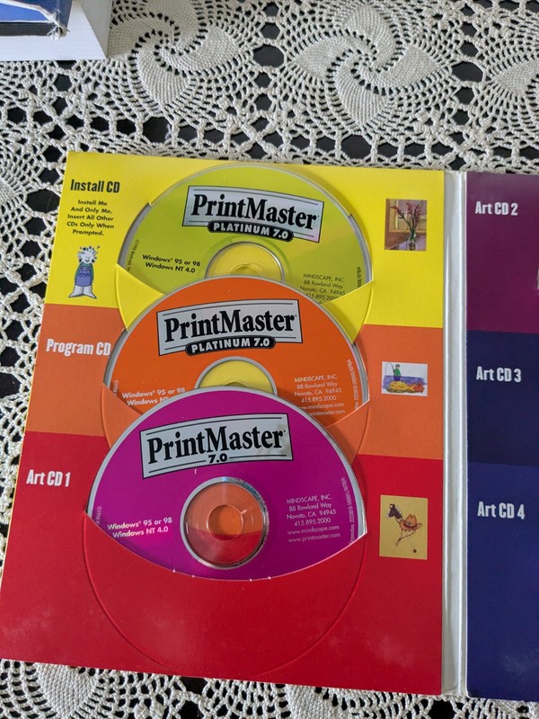 Printmaster Platinum/Platinum 7/Collection 12 Total CDs/3 Program CDs/2 Books gallery