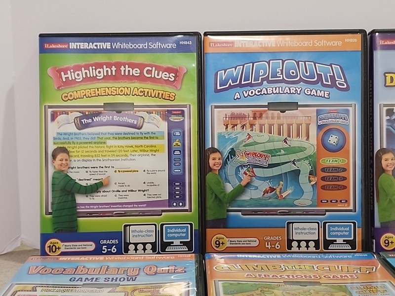Lot of 17 Lakeshore Interactive Whiteboard Software PC/Mac Grades 1st - 6th Read gallery