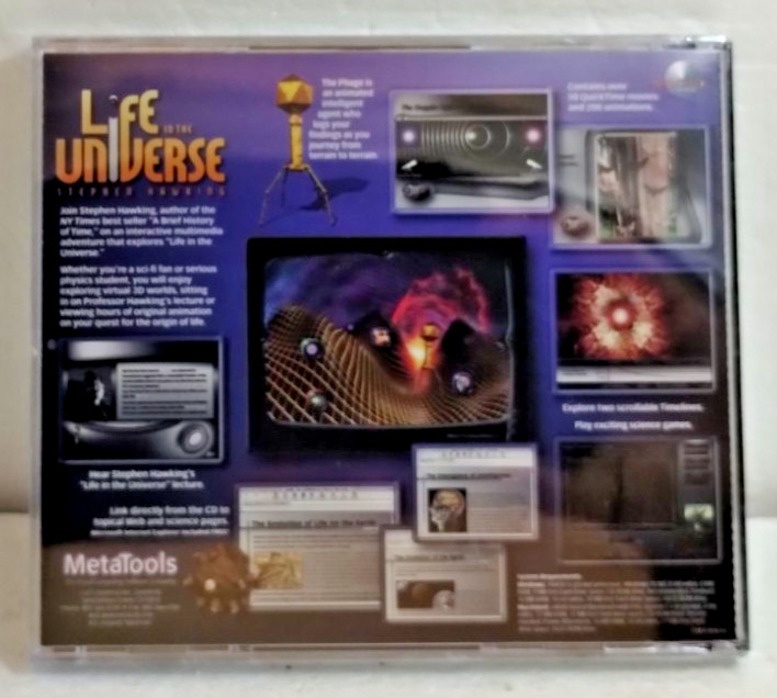 Life In The Universe Stephen Hawking MetaTools PC/Mac OS CD-ROM (1996) gallery