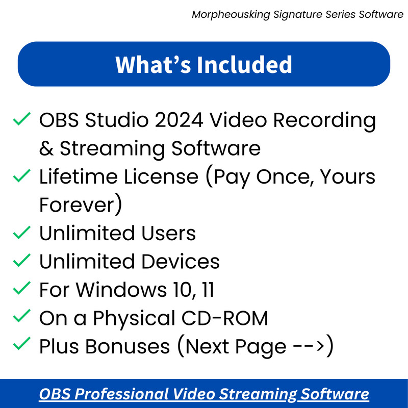 OBS Studio PRO 2024 - Video Recording | Live Streaming Screen Recording Software gallery
