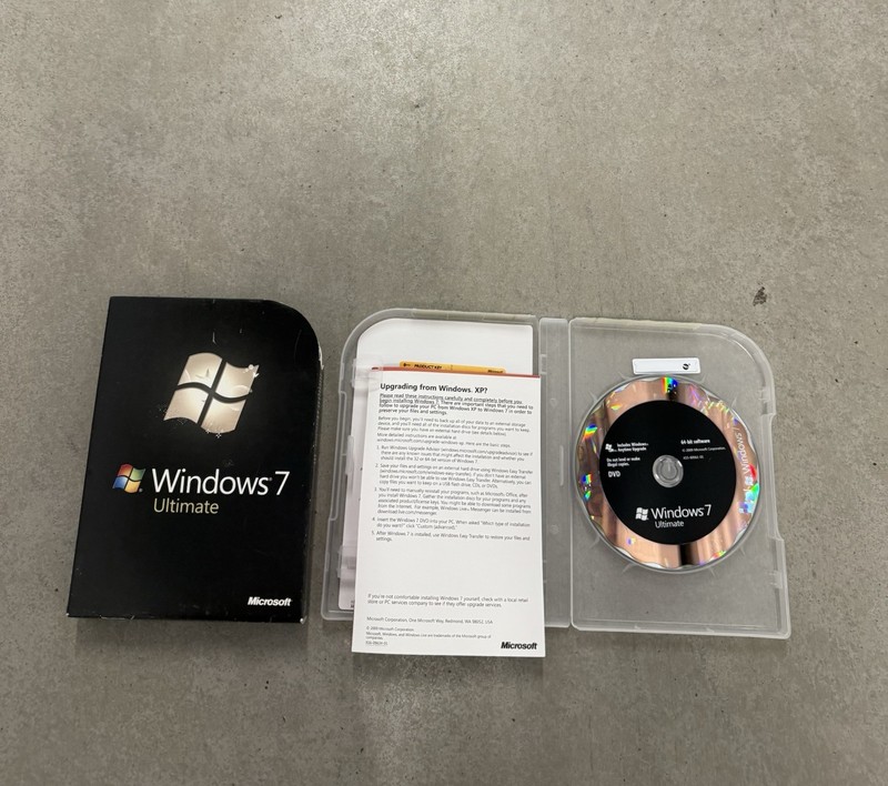 Microsoft Windows 7 Ultimate 32 64 Bit DVD English US With Key UNTESTED