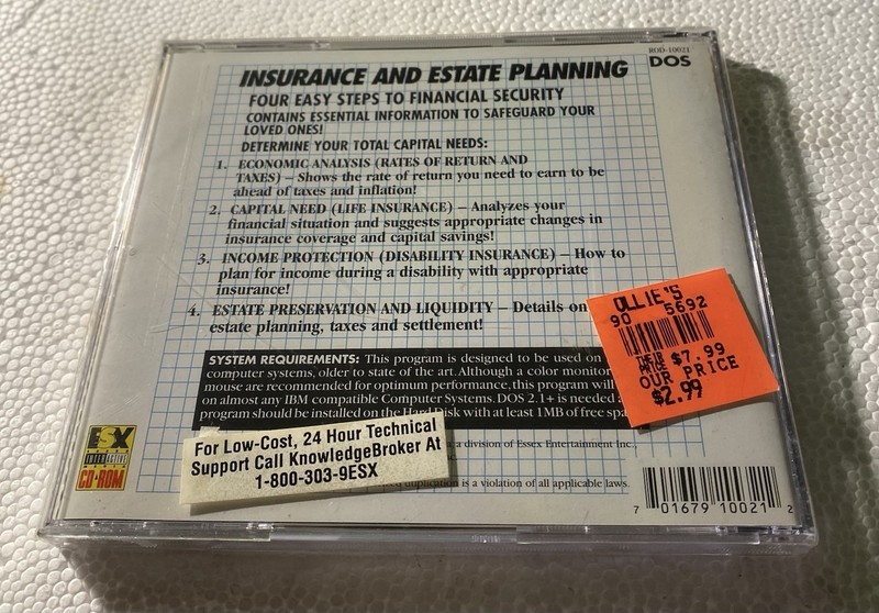 Insurance and Estate Planning CD-Rom Vintage New Sealed Free Fast Shipping. gallery