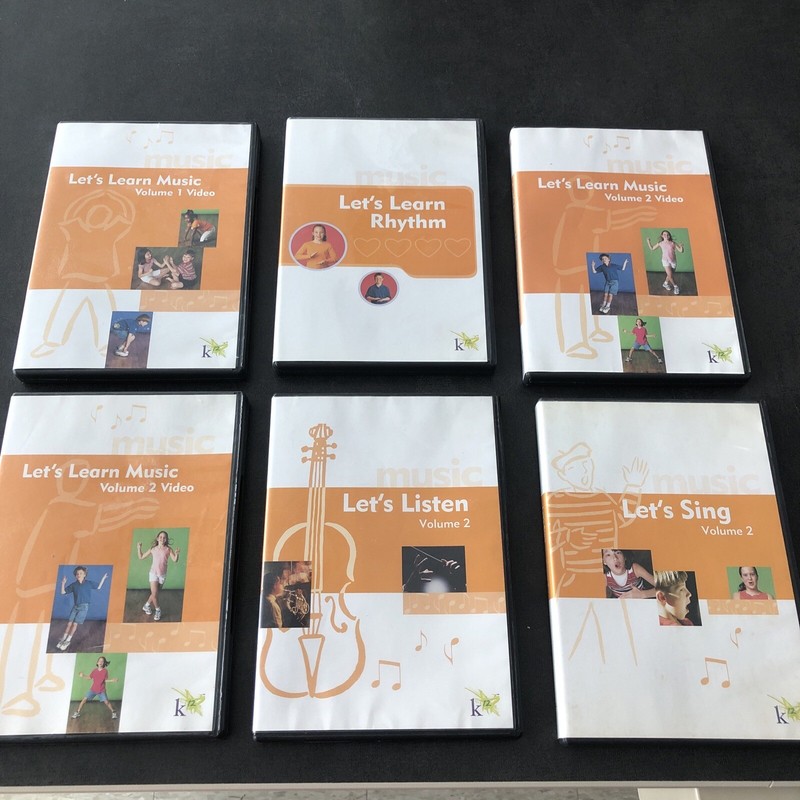 K12 Let’s Learn Rhythm Home School Music Curriculum CD-ROM 2003 6 DVD’s