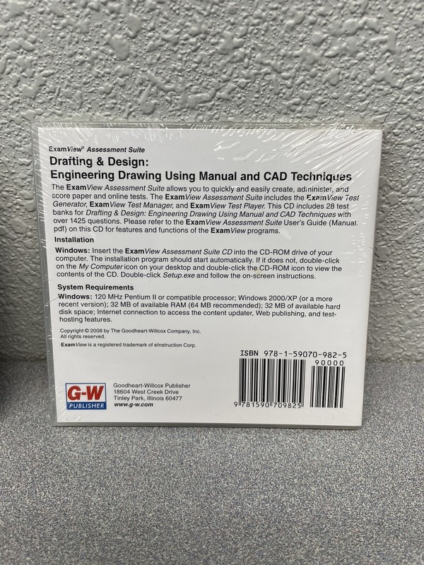 Drafting & Design Engineering Drawing Manual Instructor’s Resource Cd & ExamView gallery