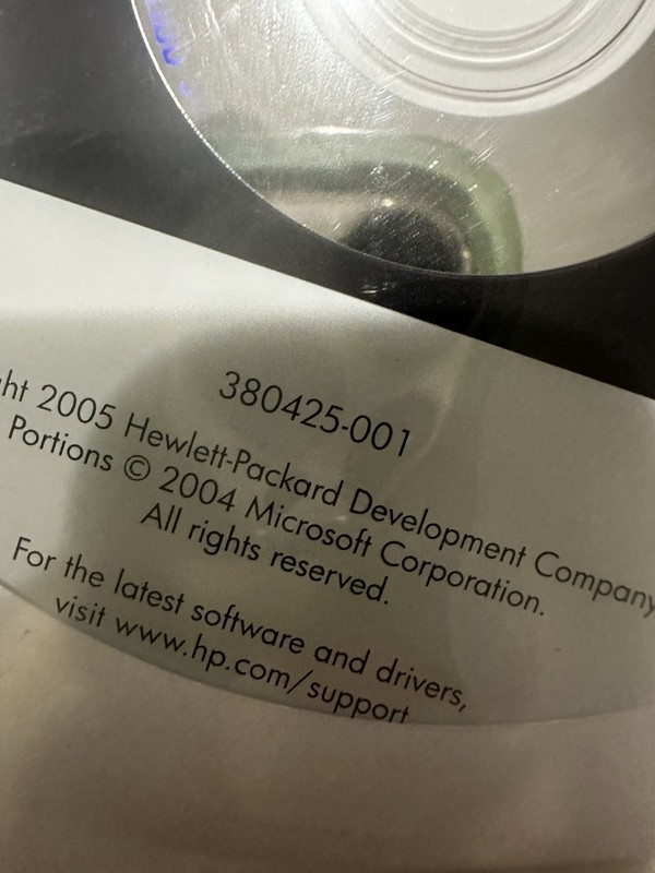 HP Application and Driver Recovery DVD 380425-001 Windows English gallery