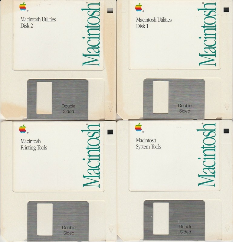 Macintosh Tools & Utilities Ver. 6.0.5 ~ 1990 Software 4 disk set (2) ~ 3.5″