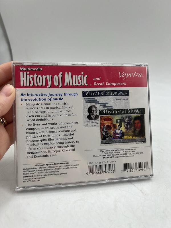 History Of Music & Great Composers Windows PC CD-Rom Sealed gallery