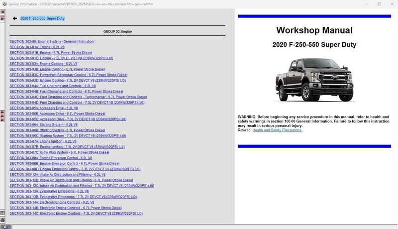 2020 Ford F250 F350 Truck Service Repair Manual XL XLT Lariat Limited USB gallery