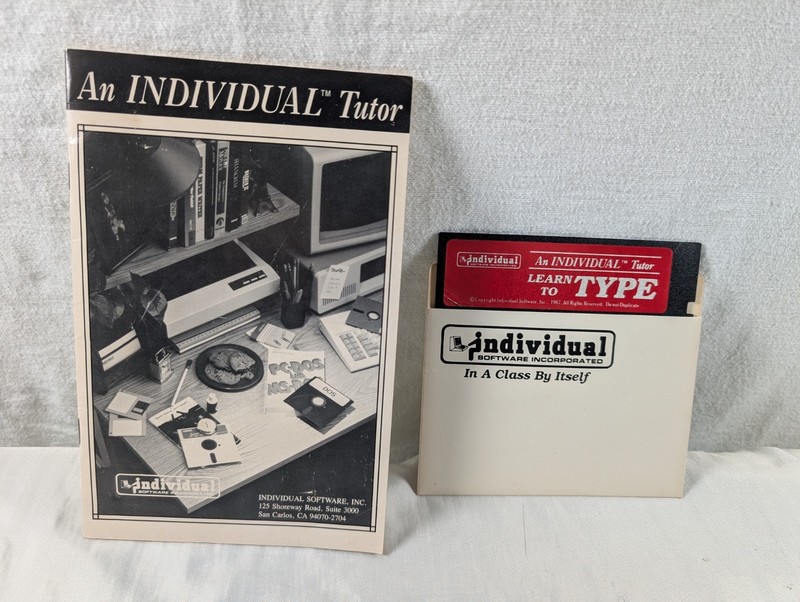 VTG An Individual Tutor Learn To Type 5.25″ Disk and Manual