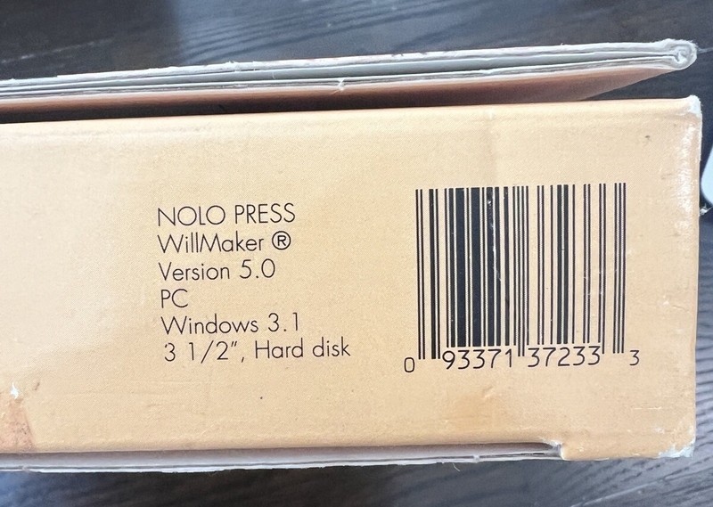 Will Maker Version 5 For Windows Book And 3.5” Floppy Disk NOLO Press gallery