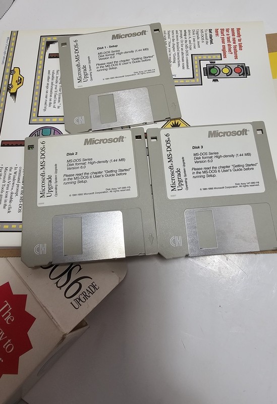Vintage Microsoft MS DOS 6 Upgrade 3.5" Disks Operating System gallery