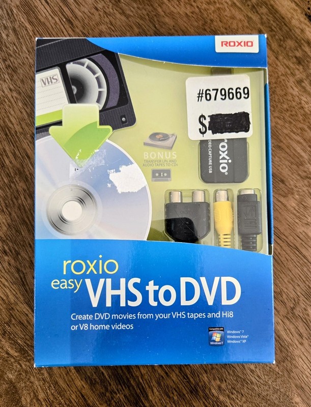 ROXIO Easy VHS to DVD for Windows Vista/XP/Windows 7 from VHS, Hi8, Video 8