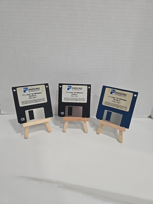 Parsons Technology 1994 It’s Legal for Windows Version 5 3.5″ Floppy Disks RARE