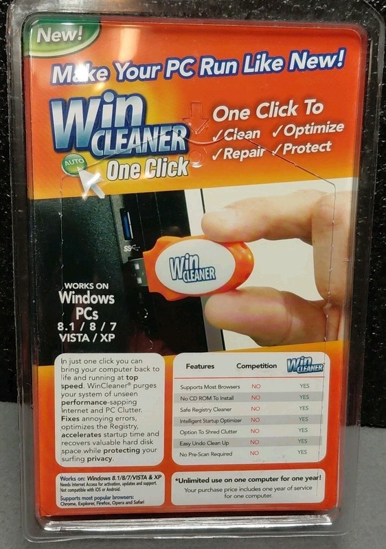 Win Cleaner One Click for Windows 7 8 8.1 Vista XP Clean Repair Protect Sealed gallery