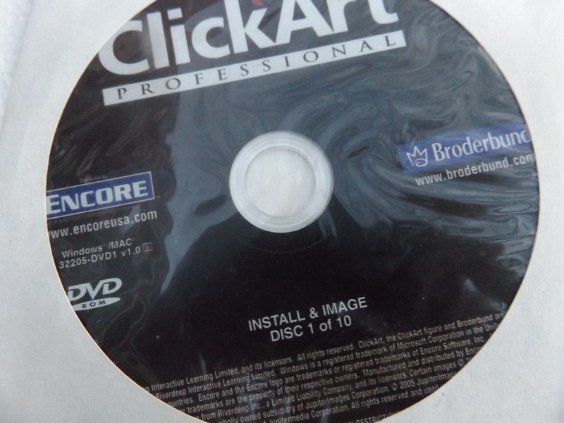 Encore ClickArt Professional (Rare 10 DVD Set ) Windows/Mac Excellent Condition gallery