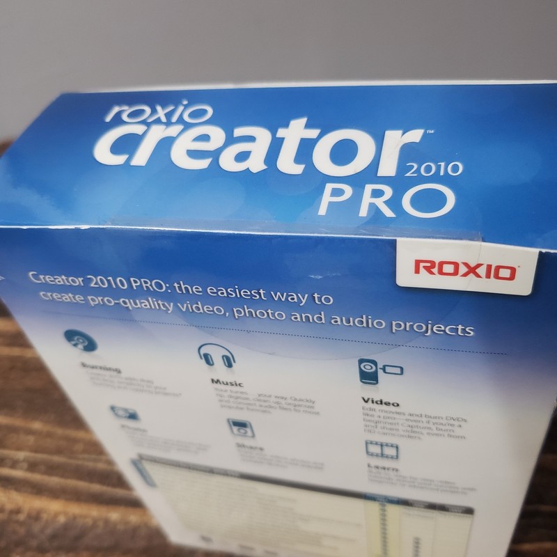 Roxio Creator Pro 2010 Blu Ray Photo Music Video New gallery