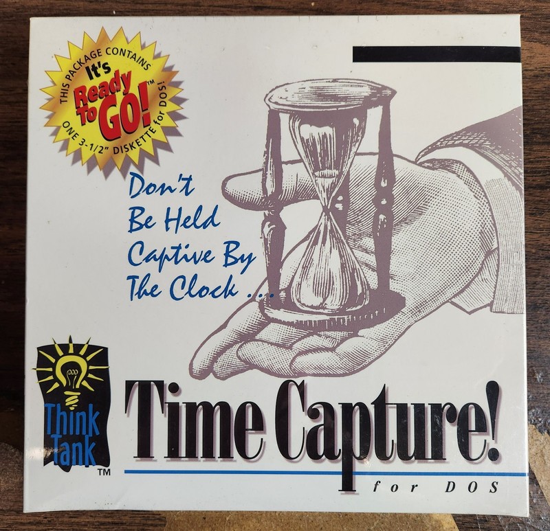 Time Capture! by Think Tank (1994, MS-DOS, 3-1/2″ Floppy Disk) NEW SEALED