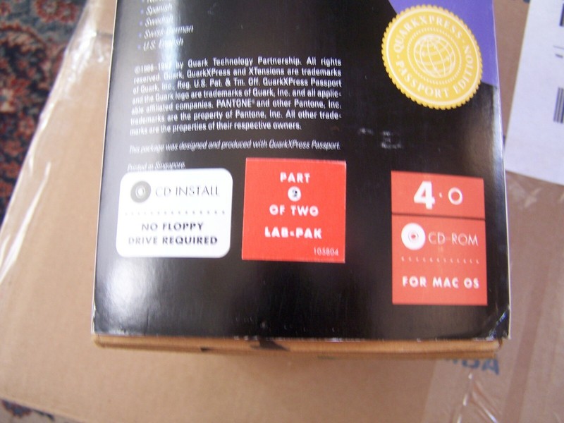 Quark XPress 4.0 LabPack for Mac/PowerMac - Estate Sale SOLD AS IS gallery