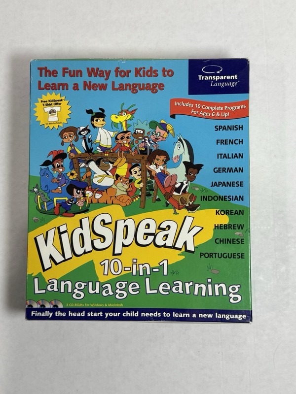 KidSpeak 10-in-1 Language Learning WIN 95/98