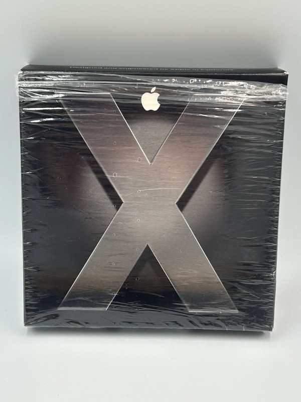 Apple Mac OS X Tiger 10.4 Retail Box OEM with iWork Trial Install Disk New Open