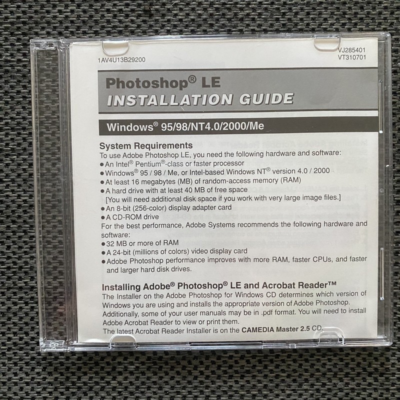 Ad0be Photoshop 5.0 Limited Edition Disc CD ROM Windows Macintosh gallery