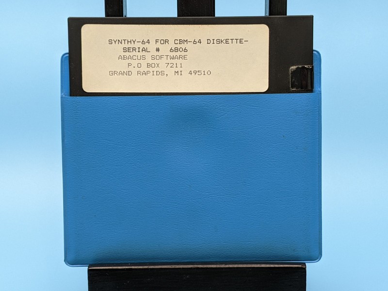 Synthy-64 Abacus Software 5.25 Floppy Commodore 64/128: Vintage 1982 / Untested
