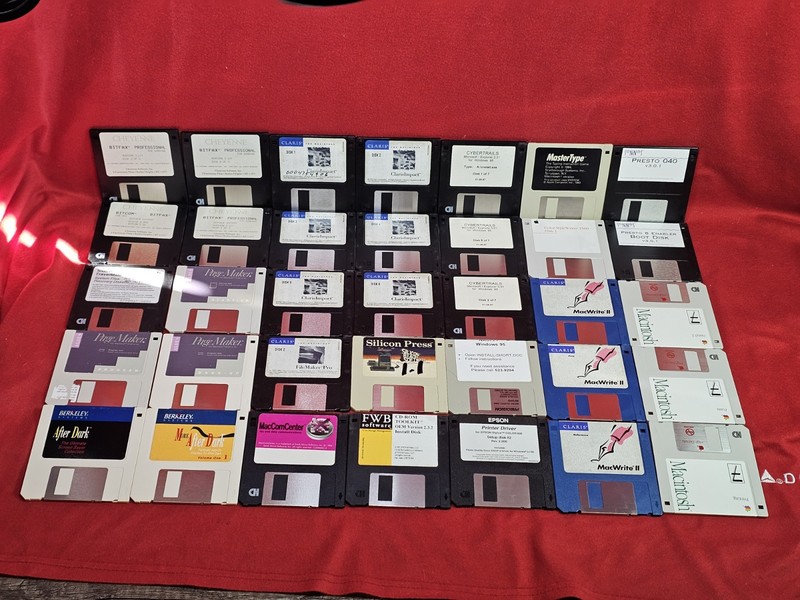 Vintage Classic Apple Macintosh System Software Floppy Disks Huge Lot Computing