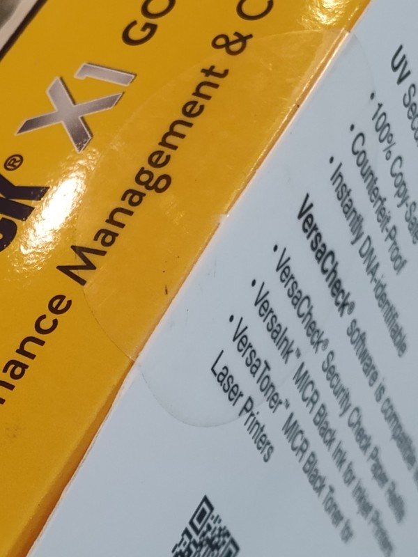VersaCheck X1 GOLD 2023 HOME BUSINESS CHECK CREATION SOLUTION TOP SECURE Sealed gallery