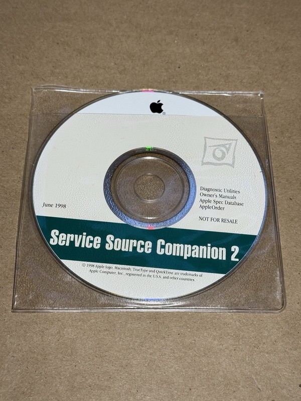 Apple Service Companion 2 Diagnostics – June 1998