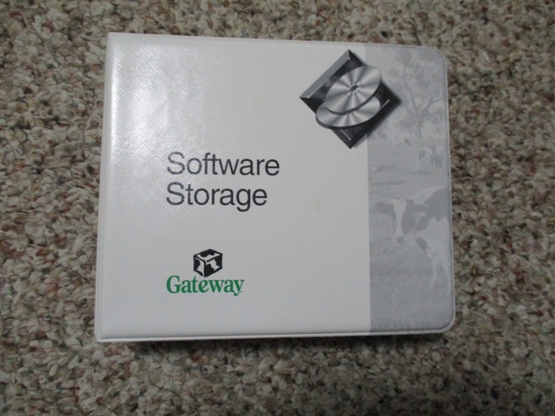 Gateway Software Storage Binder, games, utilities, system restore disk with key