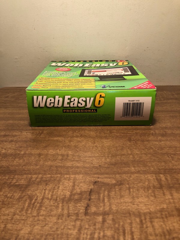 Professional Web Easy 6 New In Box Vcom Windows 98, ME, 2000, XP gallery