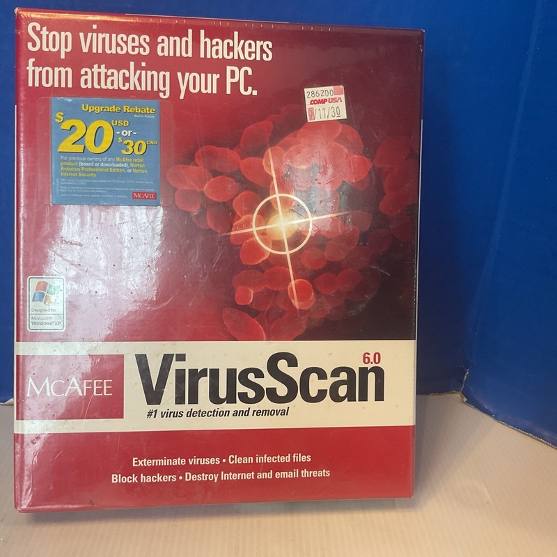 Mcafee Virus Scan Professional 6.0 2001 Vintage NEW Sealed