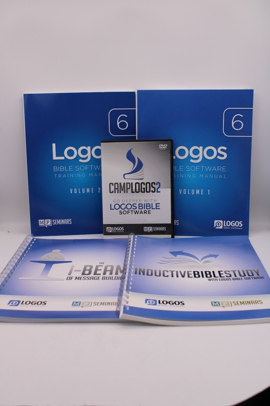 CampLogos 2 Logos Bible Software , Logos 6 Training Manuals 1 & 2, I-Beam Lot